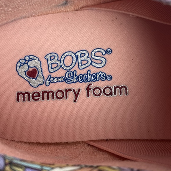 Bobs From Sketcher's Women's Memory Foam Dog Print Lace Up Shoes Size 10 - Picture 11 of 11